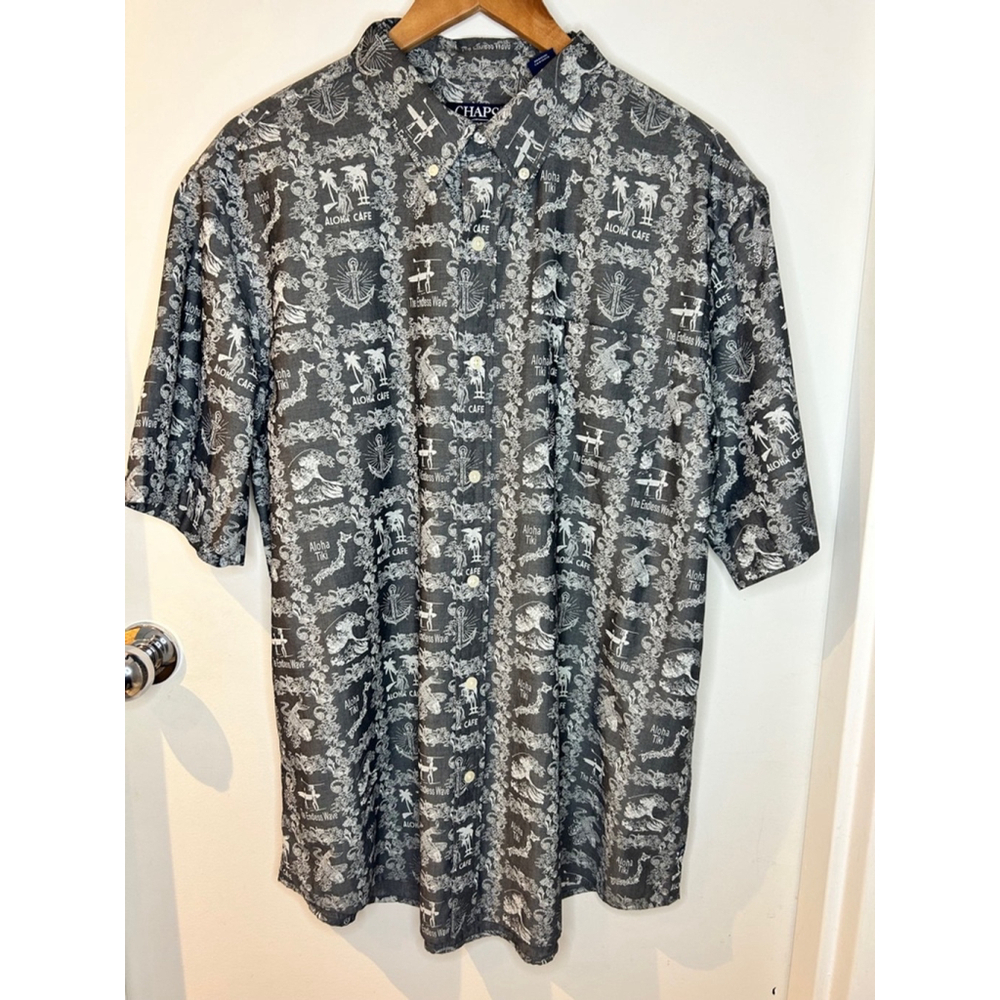 Chaps men’s size extra large button down Hawaiian shirt vacation wear aloha